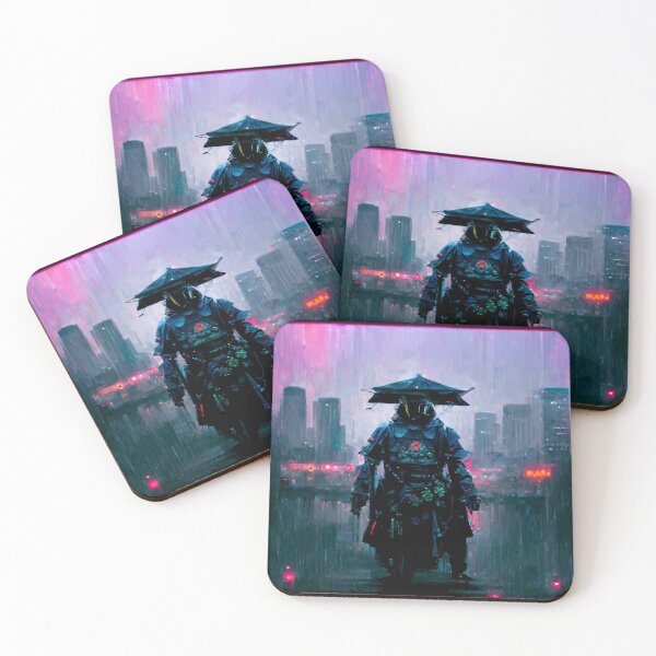 Item preview, Mission - Cyberpunk Cityscape Skyline designed and sold by ArkMinted.