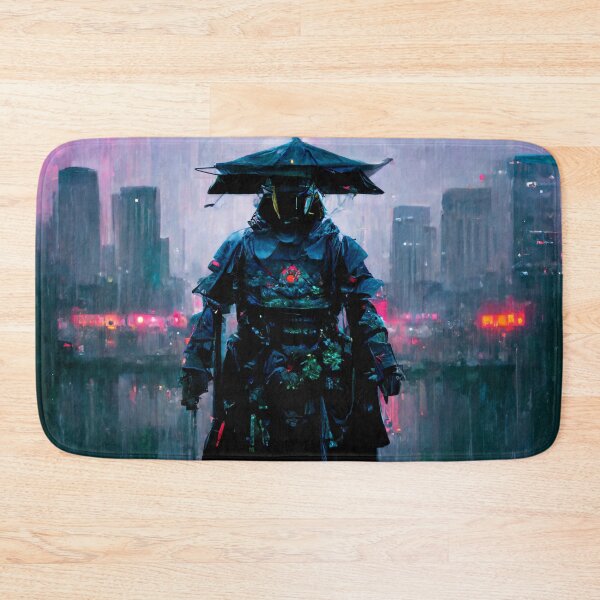 Item preview, Mission - Cyberpunk Cityscape Skyline designed and sold by ArkMinted.