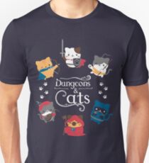Dungeons und Katzen Unisex T-Shirt
