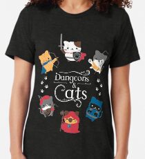 Dungeons and Cats Tri-blend T-Shirt