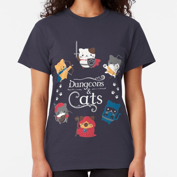 Dungeons and Cats Camiseta clásica