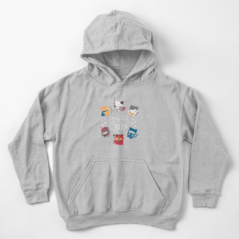 Dungeons and Cats Kids Pullover Hoodie