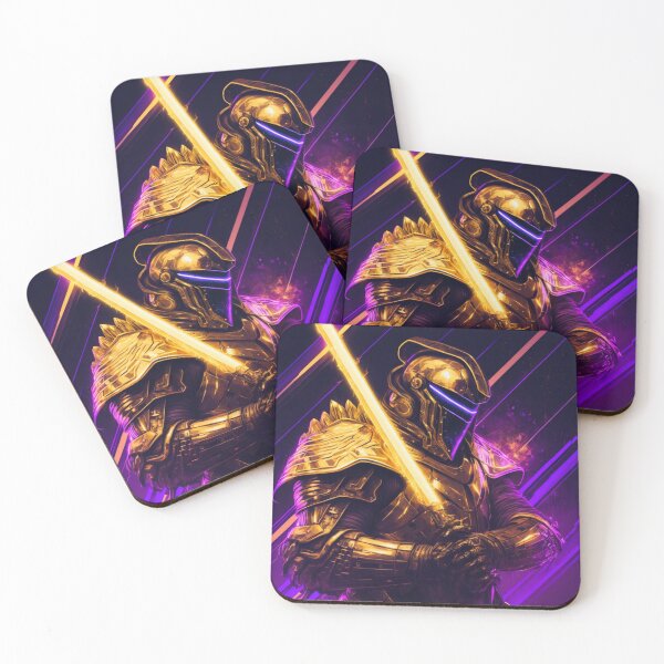 Item preview, Golden Neon Knight: A Full Plate Armor with Glowing Golden Long Sword designed and sold by AkoSiEss.