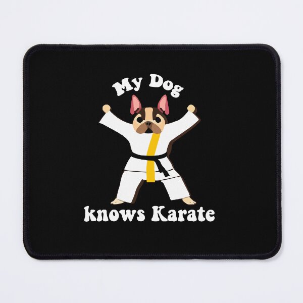 Item preview, "My Dog Knows Karate"- Funny Cartoon Dog Doing Karate designed and sold by Kodexstore.