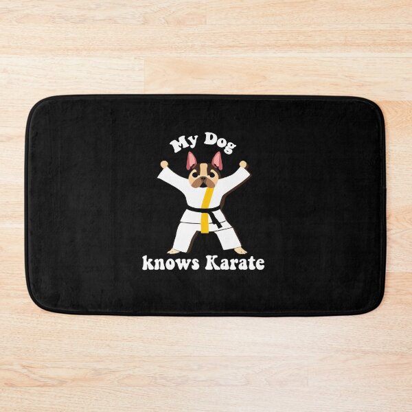 Item preview, "My Dog Knows Karate"- Funny Cartoon Dog Doing Karate designed and sold by Kodexstore.