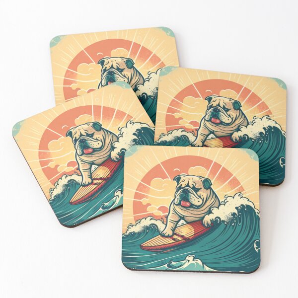 Item preview, Bulldog frances surfing  designed and sold by mikoala50.