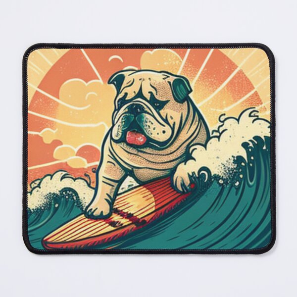 Item preview, Bulldog frances surfing  designed and sold by mikoala50.