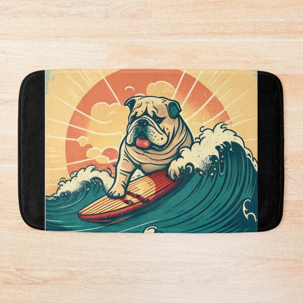 Item preview, Bulldog frances surfing  designed and sold by mikoala50.