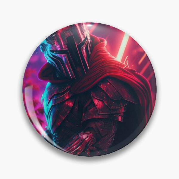 Item preview, Dual-Wielding Knight: A Red Full Plate Armor with Glowing Red and Blue Long Swords designed and sold by AkoSiEss.