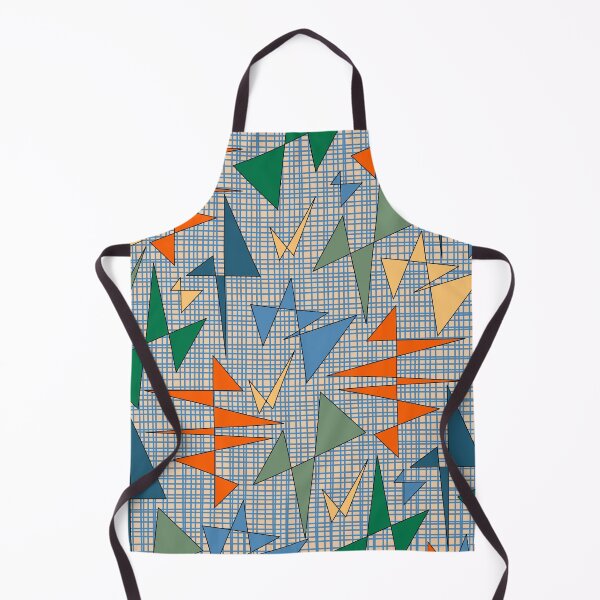 Item preview, Mid Century Modern Triangulation Multicolor Abstract Pattern Weave Blue Green Orange designed and sold by kierkegaard.