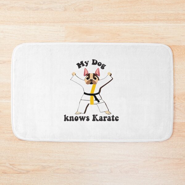 Item preview, "My Dog Knows Karate"- Funny Cartoon Dog Doing Karate designed and sold by Kodexstore.