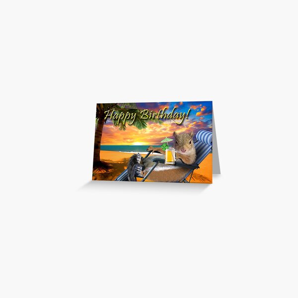 Item preview, Happy Birthday Florida Squirrel designed and sold by jkartlife.