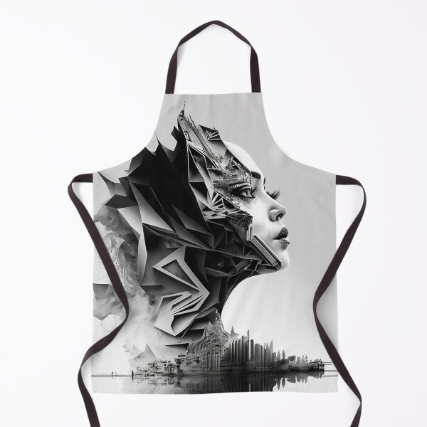 Artikelvorschau, Beautiful Woman connected with abstract architecture 23 entworfen und verkauft von Artistic Pandas.