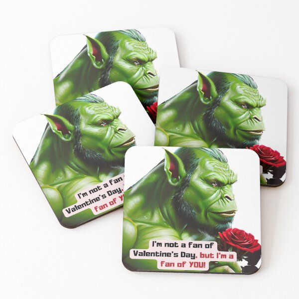 Item preview, Cool and funny orc warrior gives you a gift for Valentine Day 2023! designed and sold by Soul-Crumbs.
