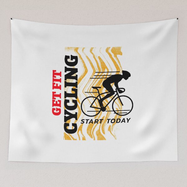 Item preview, Get Fit Cycling, Start Today designed and sold by crazydotdesigns.