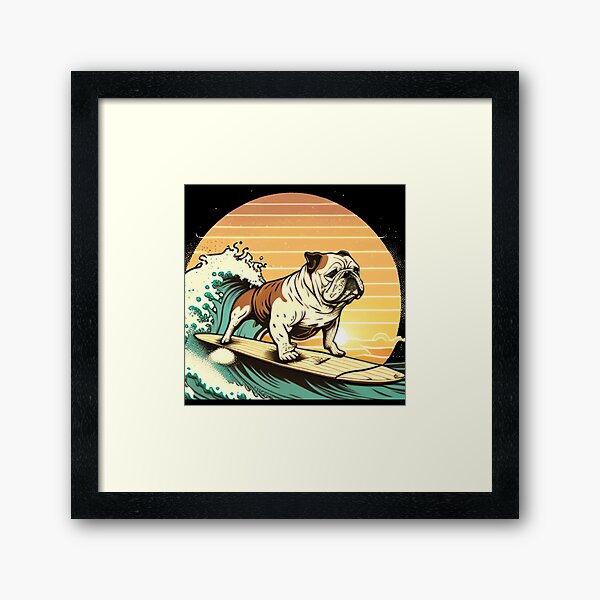 Item preview, bulldog surfing Designs  designed and sold by Original1977.