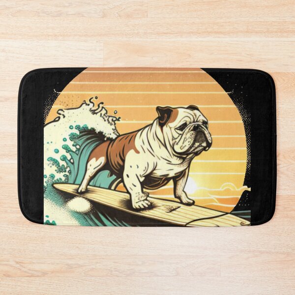 Item preview, bulldog surfing Designs  designed and sold by Original1977.