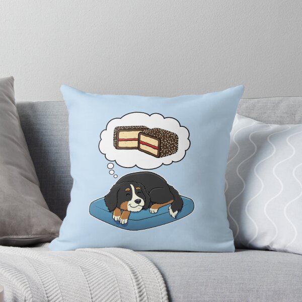 Item preview, Bernese Mountain Dog dreaming about Lamingtons designed and sold by DoggieDelights.