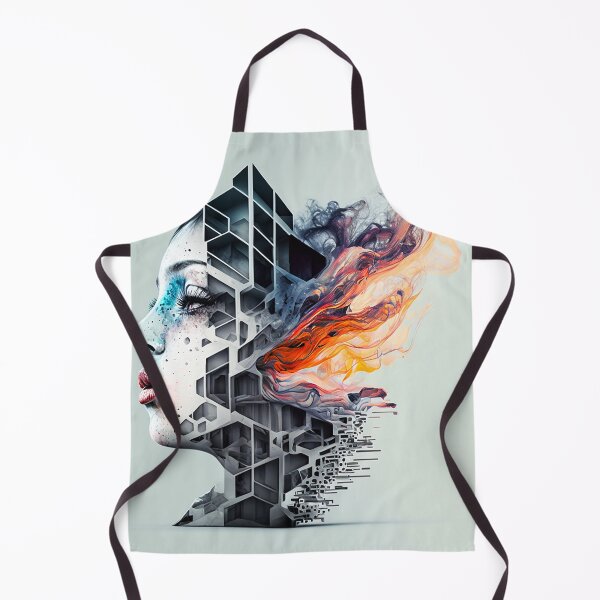 Artikelvorschau, Beautiful Woman connected with abstract architecture 25 entworfen und verkauft von Artistic Pandas.