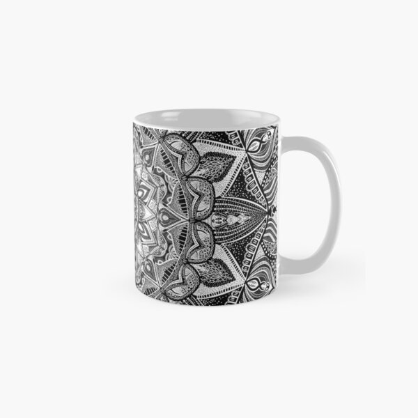 Item preview, Black and white mandala pattern designed and sold by ekpatterns.