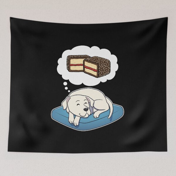 Artikelvorschau, Dogo Argentino dreaming about Lamingtons entworfen und verkauft von DoggieDelights.