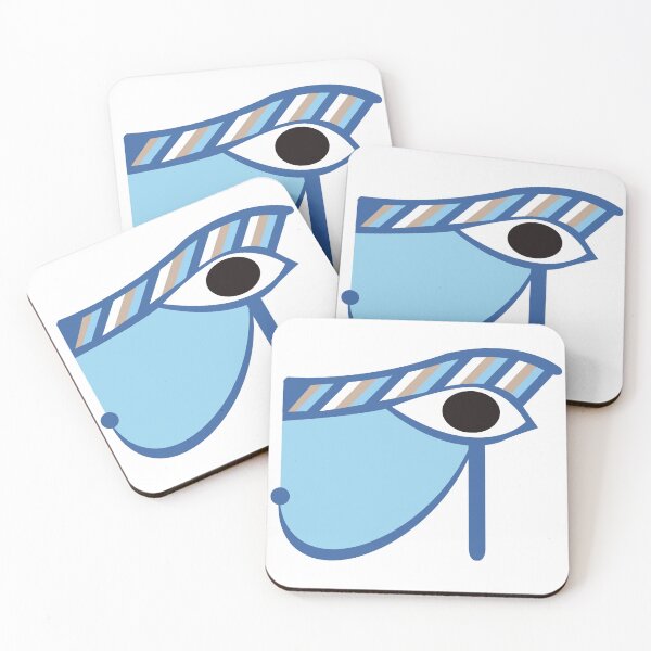 Item preview, Egyptian blue Eye of Horus symbol from Dendera Temple to Hathor	 designed and sold by mohamedeldin.
