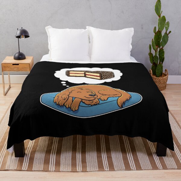 Item preview, English Cocker Spaniel dreaming about Lamingtons designed and sold by DoggieDelights.