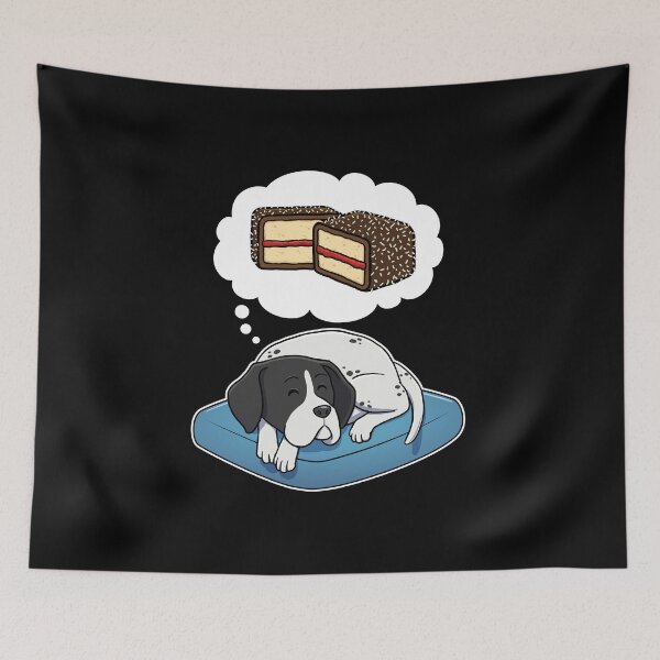 Item preview, English Pointer dreaming about Lamingtons designed and sold by DoggieDelights.