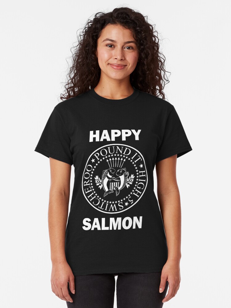 Alternate view of Happy Salmon Ramones Shirt Classic T-Shirt