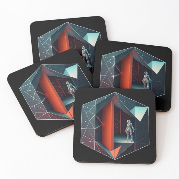 Item preview, futuristic graphics with cubist design designed and sold by Gaviani Design Studio.