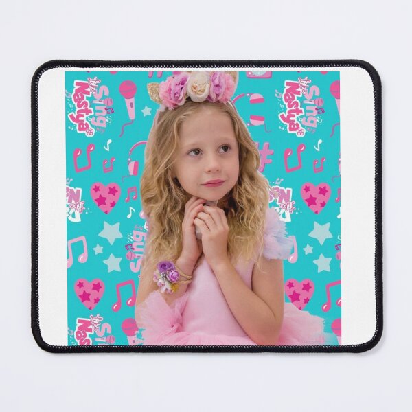 Item preview, like Nastya with a pink flowers headband wearing pink dress designed and sold by theJuniorJams.