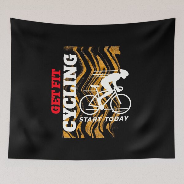 Item preview, Get Fit Cycling, Start Today designed and sold by crazydotdesigns.