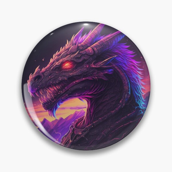 Item preview, Fearsome Shadow: A Black Dragon with Red Glowing Eyes designed and sold by AkoSiEss.