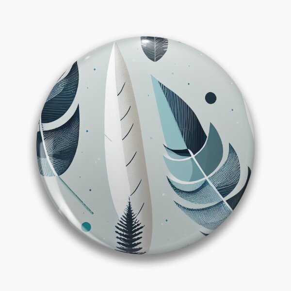 Artikelvorschau, Simple Winter Feather Pattern Digital Painting entworfen und verkauft von CodeAndColors.