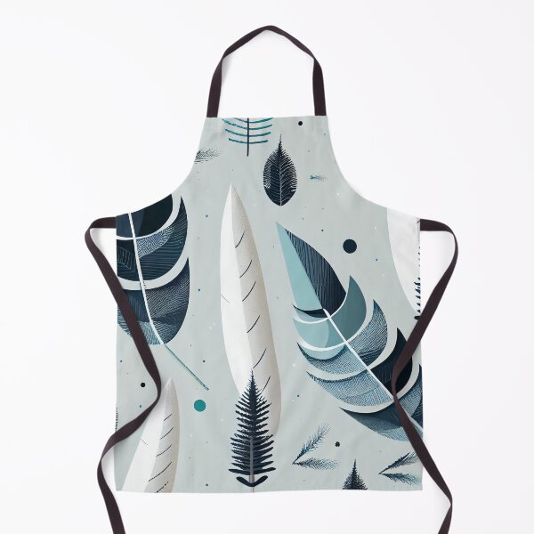 Artikelvorschau, Simple Winter Feather Pattern Digital Painting entworfen und verkauft von CodeAndColors.