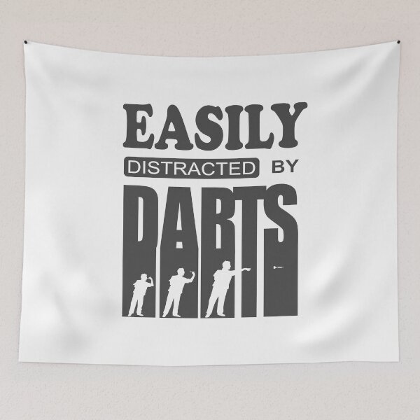 Item preview, Dart cool quote Easily distracted by darts designed and sold by ChrUzDesigner.