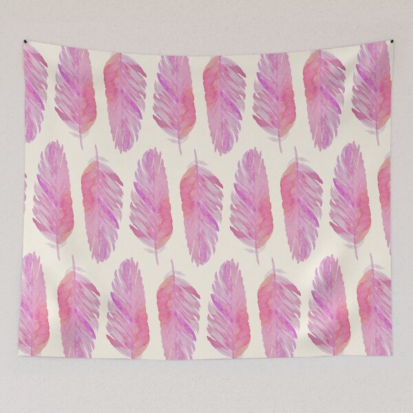 Item preview, Pink Feather Pattern designed and sold by Colorful-Inspo.