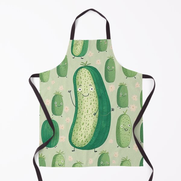 Item preview, The happiness of cucumbers: a colorful pattern designed and sold by Papouilles.