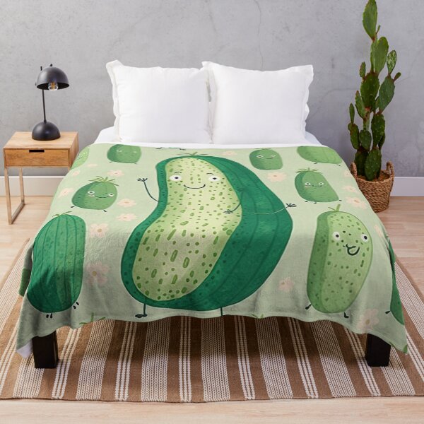 Item preview, The happiness of cucumbers: a colorful pattern designed and sold by Papouilles.