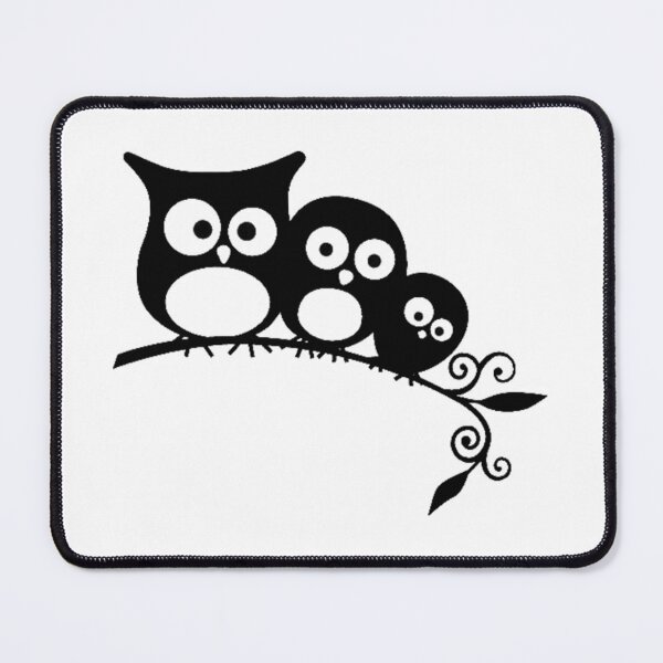 Item preview, id36 Big eyes, confused Owl family, Daddy Owl, Mommy Owl and baby Owl, Surprised funny birds standing on the tree, Funny Animals, Funny Owls, Family , Funny Families, Confused Owls, designed and sold by bcbutika.