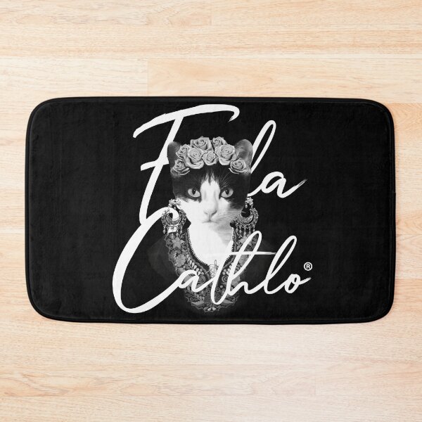 Item preview, Black And White Cat Frida Cathlo version of - Frida Kahlo designed and sold by Jaime Ortiz.