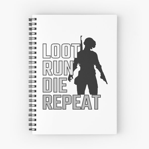 Item preview, Loot Run Die Repeat PUBG Dark designed and sold by Essenti4lgoods.