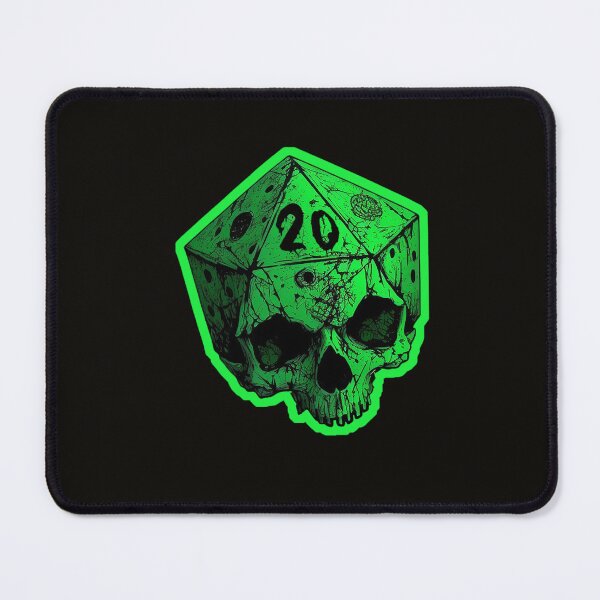 Item preview, Mörk Borg - Green Skull d20 designed and sold by DodgyDogma.