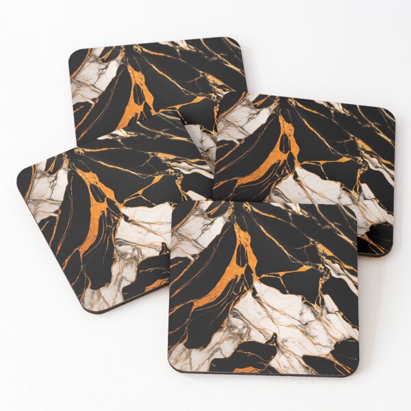 Item preview, Orange Agate Marble designed and sold by ArtMadeByAI.