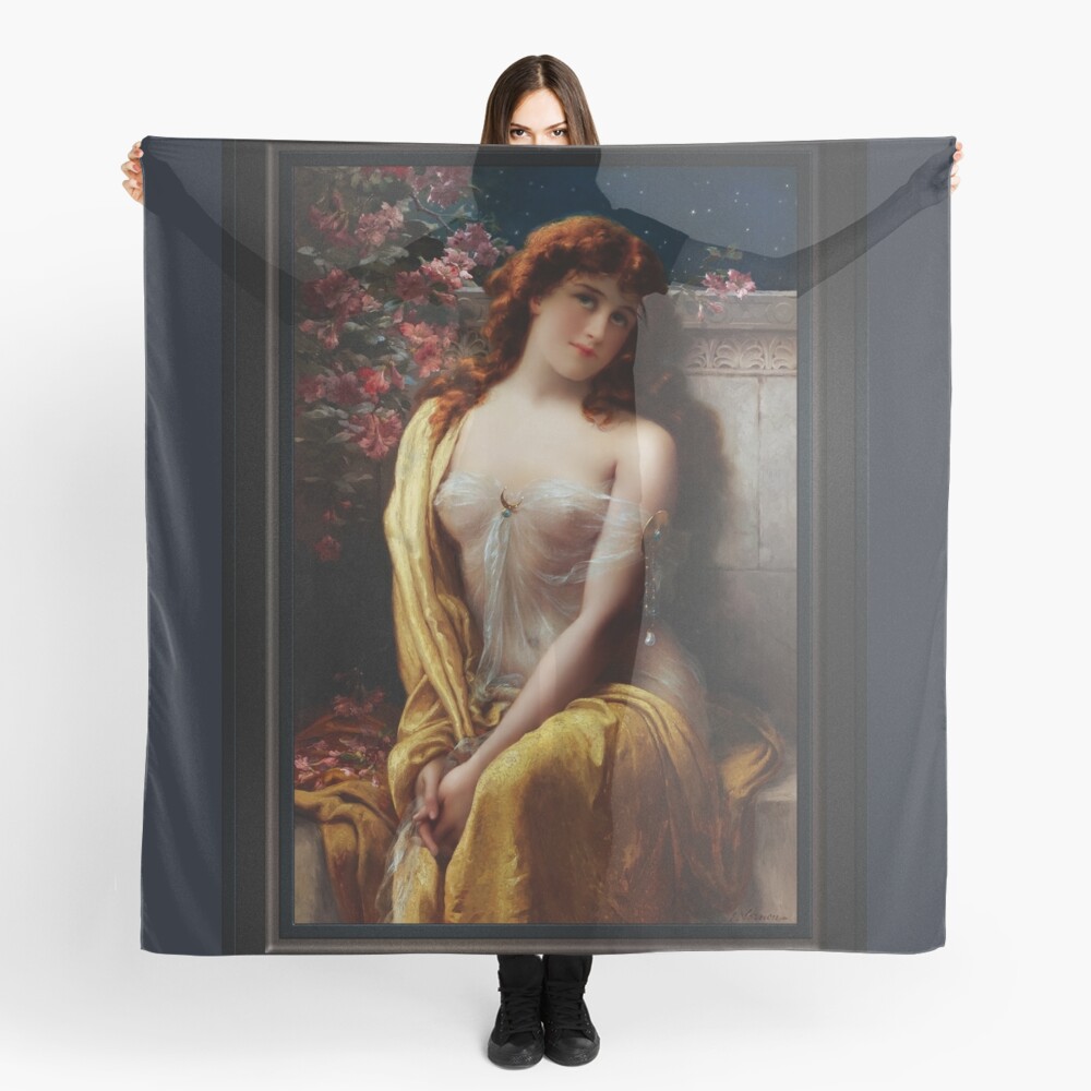 Starlight by Émile Vernon Remastered Xzendor7 Classical Art Old Masters Reproduction Ladies Scarf