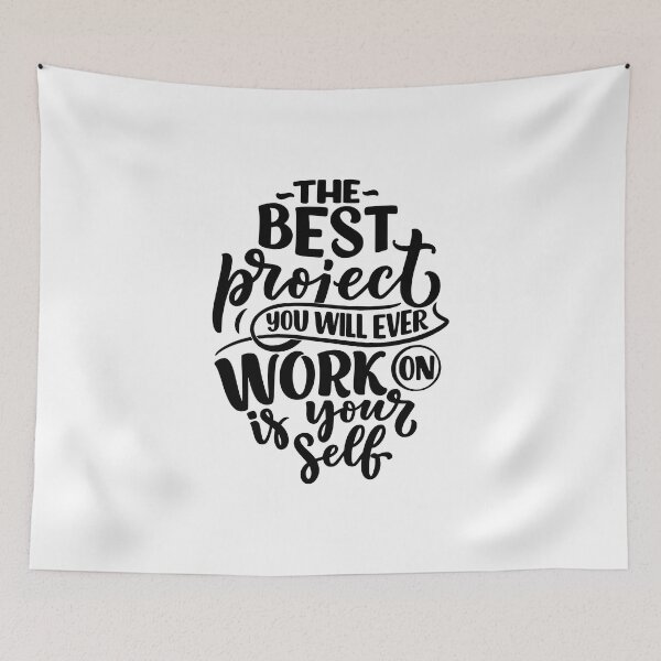 Item preview, The Best Project You Will Ever Work On Is Yourself (black) designed and sold by Daluyong.