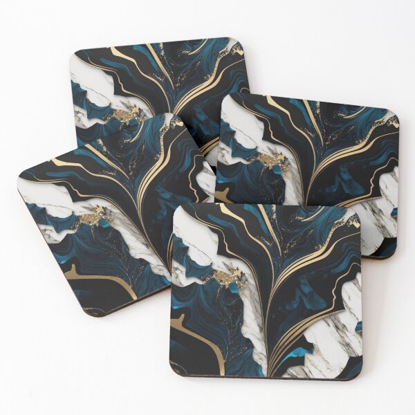 Item preview, Blue Agate Marble designed and sold by ArtMadeByAI.