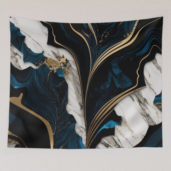 Artikelvorschau, Blauer Achatmarmor entworfen und verkauft von ArtMadeByAI.