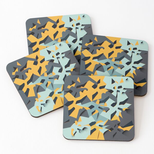 Item preview, Irregular Aggressive Minimalist Pattern Digital Painting designed and sold by CodeAndColors.