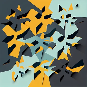 Vorschaubild zum Design Irregular Aggressive Minimalist Pattern Digital Painting von CodeAndColors